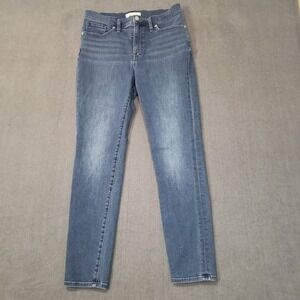 Madewell 9" Mid-Rise Skinny Jeans Womens 29 Blue Denim‎ Stretch Fair Trade